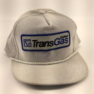 TransGas Limited - Vintage Trucker Hat - Corduroy with Cord Detail - Grey - O/S